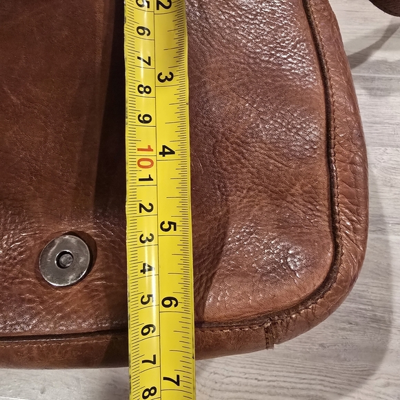 Vilenca Holland Woven Leather Crossbody Saddle Bag Purse Brown Boho Western. - Picture 11 of 13